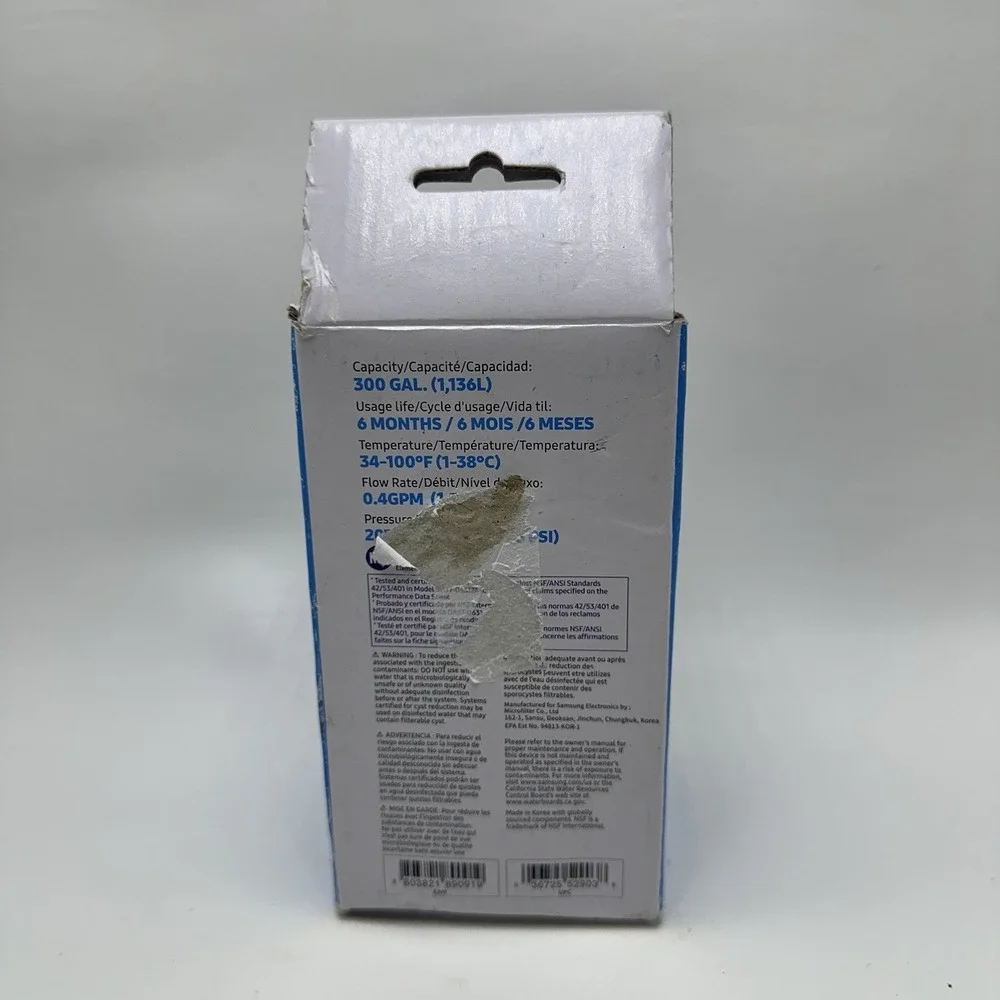 Samsung‎ DA29-00003G Refrigerator Water Filter NEW Genuine OEM